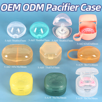 SUNSHING OEM ODM Boîte à sucette portable transparente, étui de voyage pour sucette, support de rangement pour tétine, étui de transport pour protège-tétine