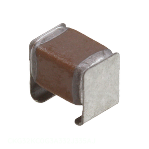 Condensador Cerámico MLCC de Montaje Superficial, Canal del Fabricante CAP CER 3300PF 1KV C0G SMD SMD J-Lead 3300 pF CKG32KC0G3A332J335AJ - Product Image 1