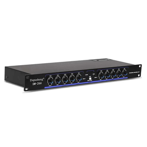 Depusheng SM266 Profesional 10 canales Divisor de señal de <span class=keywords><strong>audio</strong></span> Dispositivo de <span class=keywords><strong>audio</strong></span> Procesador digital <span class=keywords><strong>DSP</strong></span> - Product Image 2