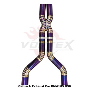 ระบบท่อไอเสียไทเทเนียม Vortex Performance สำหรับ BMW M5 G90 2025 สีม่วง พร้อมวาล์วอิเล็กทรอนิกส์ ชุดแคทแบ็ก ปรับแต่งเสียงท่อไอเสีย - Product Image 5