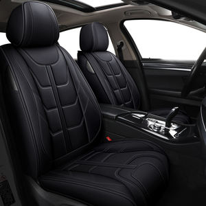 Fundas de Asiento de Coche de Cuero, Fundas de Asiento Automotrices de Cuero Sintético Transpirables e Impermeables para Autos, SUV, Camionetas, Sedanes, Tamaño Universal - Product Image 3