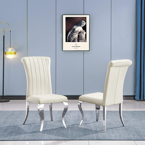 เก้าอี้สีดำสำหรับโต๊ะอาหารทันสมัยห้องรับประทานอาหารเก้าอี้กำมะหยี่ - Product Image 3