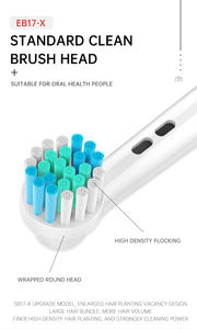<span class=keywords><strong>Bestlife</strong></span> brosse à dents électrique professionnelle remplacement tête de brosse à dents rotative pour brosse à dents électrique oscillante - Product Image 6