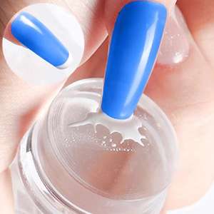 Jelly Silicone Nail Stamper Template Grattoir Manucure <span class=keywords><strong>Pochoir</strong></span> Outils <span class=keywords><strong>pour</strong></span> French Tip Polish Stamping - Product Image 2