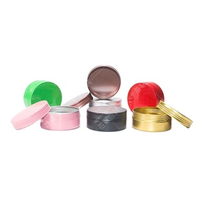 1Oz 2Oz 3Oz 4Oz 5Oz 6Oz Nhôm Đầy Màu Sắc Tin Lon Jar <span class=keywords><strong>Container</strong></span> Cho Make Up Tóc Sáp Nến Với Vít Chủ Đề Nắp - Product Image 1