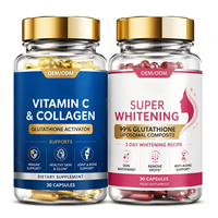 Capsules d'activateur de collagène, de vitamine C et de glutathion OEM/ODM pour le soutien immunitaire, l'éclat de la peau, la santé des articulations et des os, complément alimentaire