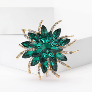 Broche de Flor con Pedrería Marquise <span class=keywords><strong>para</strong></span> Mujer, Estilo Coreano, <span class=keywords><strong>para</strong></span> Bodas, Compromisos y Fiestas - Product Image 3