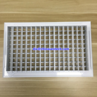 Calandre pour projet commercial, 1 pièce, à monter au plafond, usage commercial, climatiseur, grille d'alimentation à double déflecteur