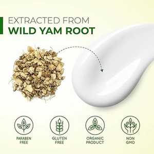 Lance Etiqueta Privada orgánica Wild Yam Root Cream mujeres Wild Yam Cream Hormona equilibrio femenino soporte para la menopausia - Product Image 4