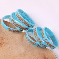 Maßgefertigte Leuchtende Silikon-Armbänder Durchsichtige Gummi-Armbänder mit Siebdruck-Logo Werbe-Event-Bänder