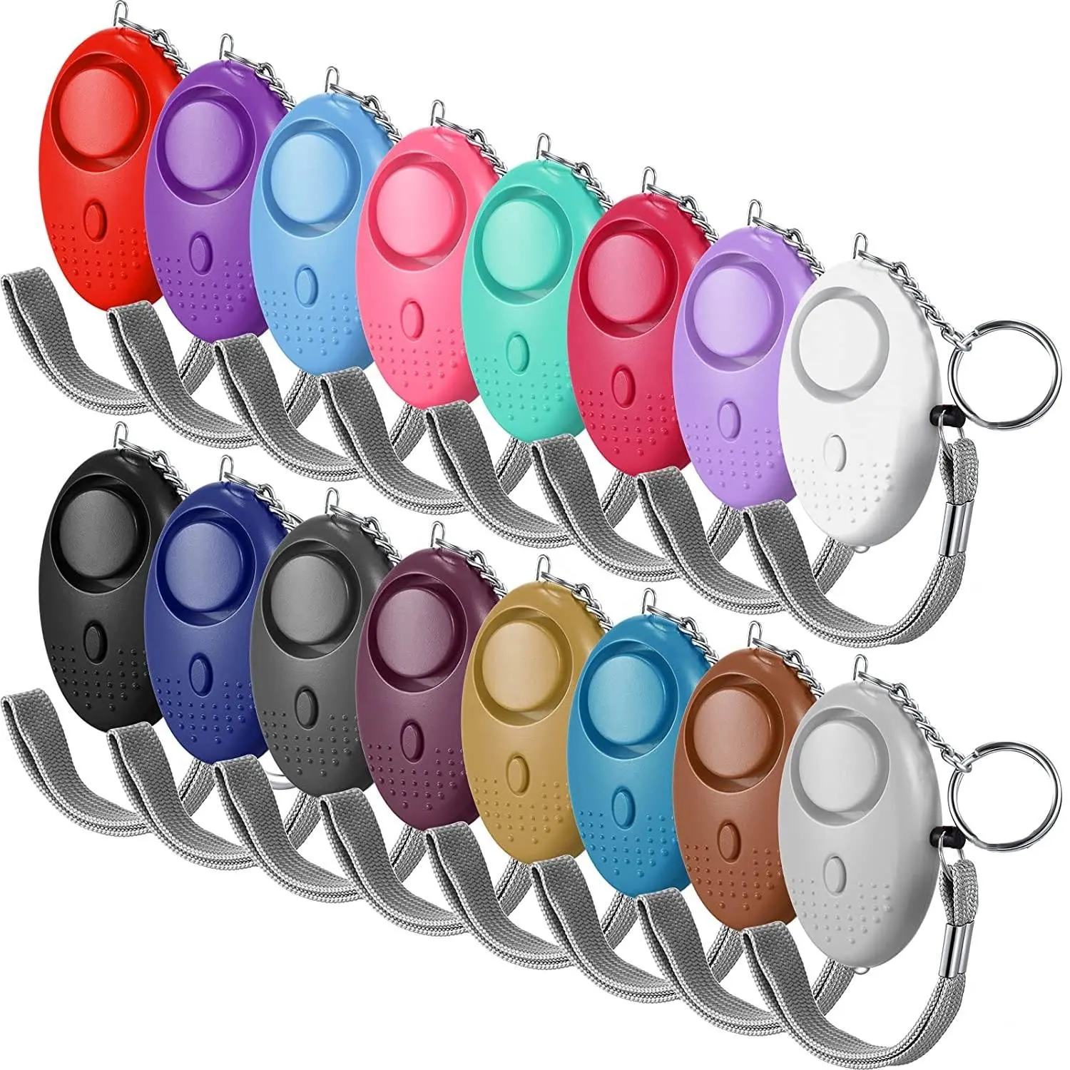 Wholesale LED Torch Attack Emergency Self Defense Keychain Set New Self Defense Safety Keychain Personal alarms