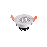 Lámpara LED de Techo Tricolor con Dimmer, 2.5 " 5W, Luz de Techo para Sala de Estar, Luz Direccional Integrada, Antideslumbrante 10W, IP44, Marco SAA, Cilindro Negro