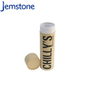 China venta al por mayor 100% reciclado Biodegradable Kraft artesanía cilindro tubo de papel de embalaje con tapa - Product Image 5
