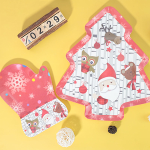 Set of 3 Red Melamine Kids <strong>Christmas</strong> Dessert <strong>Plates</strong> Plato Fiestas Party <strong>Plate</strong> Dish for <strong>Christmas</strong> <strong>Eve</strong> Treats - Product Image 1
