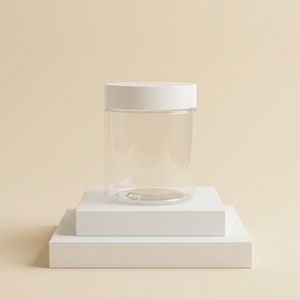 Wholesale Clear Food Grade PET Wide Mouth Plastic <b>Jars</b> Multi Style Cosmetic Storage Pots with Customizable Colors & UV Printing - Product Image 5