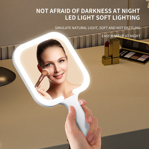 Espejo de Maquillaje LED Portátil Recargable con Pantalla Táctil y Luz de Relleno, Ideal para Dormitorios y Uso Cosmético, Éxito de Ventas Transfronterizo - Product Image 2