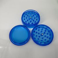 Vente en gros de broyeur d'herbes à tabac en plastique personnalisé 60mm 3 couches broyeur acrylique broyeur de tabac manuel en plastique pour magasin de fumée