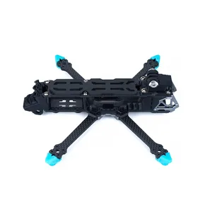 MANTA 4 Kit de châssis FPV polyvalent 4 pouces longue portée en composite de fibre de carbone 3K, structure X compressée, moulage privé, empattement 182 mm - Product Image 4