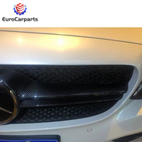 Cadre de calandre en fibre de carbone style B pour Mercedes Classe C W205 C63 C63S, modèle 2014, pièce de rechange pour carrosserie automobile, grille moyenne