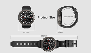 Reloj Inteligente Deportivo DM58 con Alarma, Rastreador de Distancia, GPS, Mapa en Línea, Respuesta a Llamadas, Pantalla AMOLED, Resistente al Agua, para Niños, Niñas, Hombres y Mujeres - Product Image 2