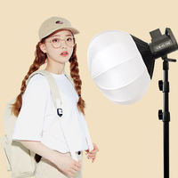 Photographie de lumière vidéo LED bicolore 100W avec kit d'éclairage vidéo Bowens Mount Lantern Softbox pour studio extérieur
