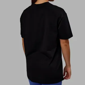 T-shirt Unisex da uomo con scollo rotondo a manica corta in cotone semplice stile Casual di alta qualità colori neri Casual