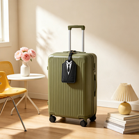 Étiquette de bagage en cuir PU portable pour mariés, style mode, avec rabat, pour passe de bord et bagages de voyage/vacances
