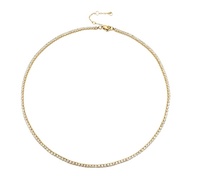 Vente en gros Colliers de mode de luxe légers européens et américains Chaînes de clavicule rondes transfrontalières Bijoux en acier inoxydable