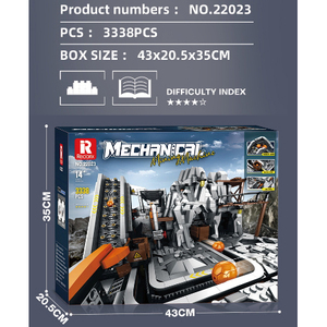 Liangjun Reobrix 22023 3338PCS Maquinaria de minería Montaje de bloques de construcción Rompecabezas Juguete Bloques de construcción de alta calidad - Product Image 4