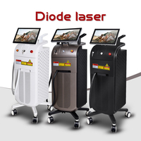 Service OEM ODM, machine d'épilation au laser à diode verticale, 3 longueurs d'onde, épilation indolore à pointe glacée pour salon et spa