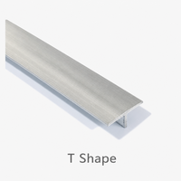 Profilé d'angle extérieur moderne de luxe en aluminium pour barre de finition de feuilles de PVC et marbre pour la décoration intérieure d'hôtels
