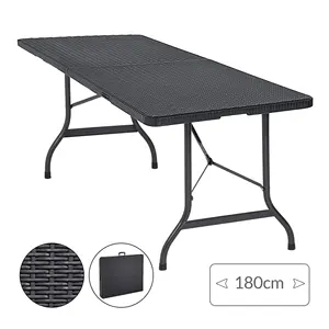 CYEN hot sales competitive price eco-friendly rectangular easy to move and store outdoor folding plastic table