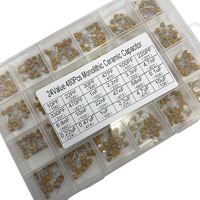 Kit d'assortiment de condensateurs céramiques pour guitare, 480 pièces, 24 valeurs, 0.1uf-10uf