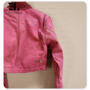 لارسور مخصص ضيق غسل القذرة الثقيلة قماش البط بوكسي عمل سترة المحاصيل خمر الانتحاري عامل ديتروي كاربنتر سترة عمل روتيني - Product Image 3