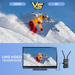 Best Aluminum Alloy HDM SDI <b>Wireless</b> Video Transmitter <b>Receiver</b> 985FT/300m Delay for OBS Live Streaming Home Game Camera Equip - Product Image 5