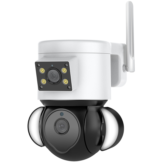 LCLCTEK 4MP WIFI Dual-lens Floodlight IP Camera Multi-lens Smart Home Wireless Security CCTV Camera