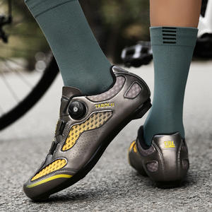 Nouvelles chaussures de cyclisme d'été 2026 transfrontalières en maille respirante sans clips pour hommes, pour vélos de route, VTT et cyclisme en salle, à semelle rigide - Product Image 6