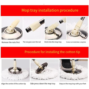 Double-drive Hand Pressure <b>Rotating</b> Black Steel Basket <b>Mop</b> Barrel <b>Mop</b> Barrel <b>Mop</b> Cleaning Floor With Storage - Product Image 4