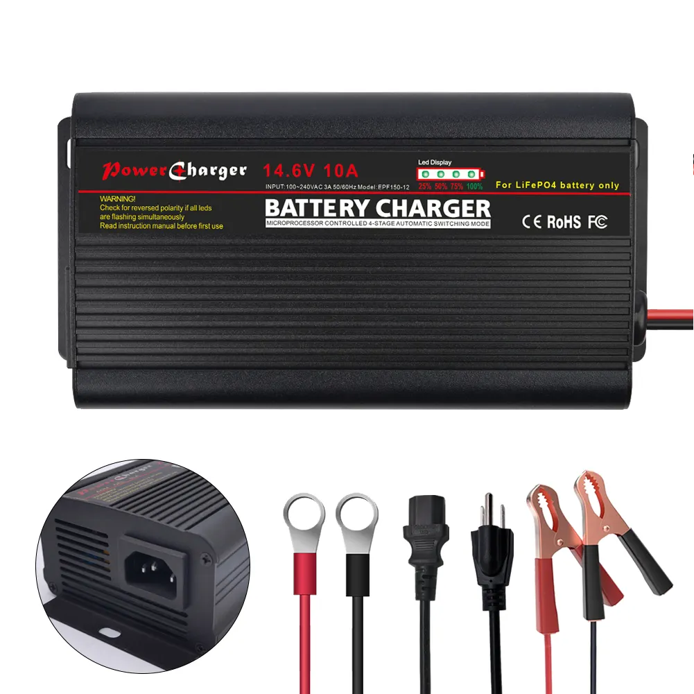 150W Smart battery charger 14.4V 10A lifepo4 Battery charger lipo