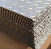 Tapis antidérapant en acier inoxydable soudé SUS304/SUS316L, série 300/400, motif losanges 5 barres, prix usine