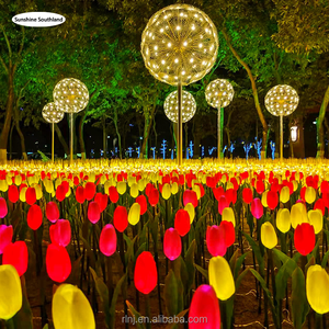 Наружное водонепроницаемое ландшафтное освещение лампа в форме одуванчика светодиодное освещение Одуванчик свадебное украшение свет - Product Image 3