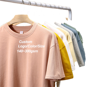 เสื้อยืดโอเวอร์ไซส์ผู้ชาย แขนสั้น ผ้าคอตตอนถักคุณภาพพรีเมียม 100% สไตล์ลำลอง  รับสกรีนโลโก้ - Product Image 1