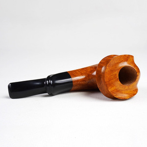 Muxiang Briar Wood Smoking Pipe Bent Type 3mm Handcrafted Tobacco Pipe - Product Image 3