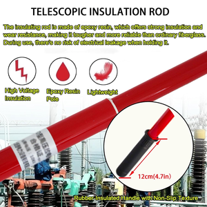 Varilla de conexión a tierra temporal de resina epoxi para descarga por cortocircuito de alto voltaje, cable de conexión a tierra y varilla, 110 kV - Product Image 4