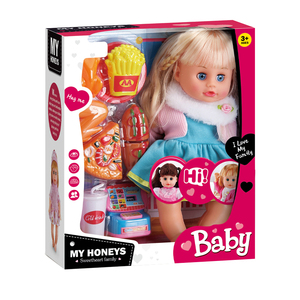 Poupées <span class=keywords><strong>Reborn</strong></span> en silicone souple chantant personnalisées de 14 pouces bon marché - Product Image 1