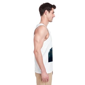 Image personnalisée ZUNI Débardeur en coton pour homme personnalisable taille XL T-Shirt de style de rue respirant capuche couleur unie broderie impression décoration - Product Image 4