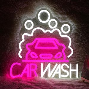 Car Wash Neon <b>Sign</b> LED indoor hanging ambient light shop <b>sign</b> wall decoration light entrance indicator light luminous <b>sign</b> 5/12v - Product Image 6