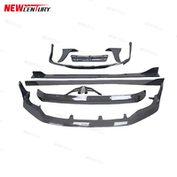 Modifié avec des lèvres avant et arrière en fibre de carbone, des jupes latérales et un aileron arrière pour la Lexus IS350 2021-2025