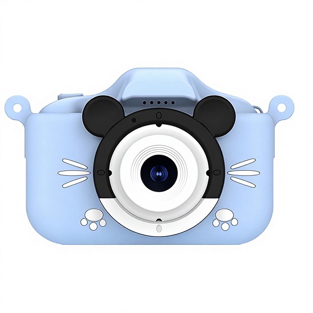 Mickey - Azul - Cámaras HD Duales - Paquete de Accesorios con Tarjeta de Memoria de 32GB