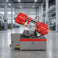 Machine à découper le métal, scie à ruban angulaire horizontale semi-automatique pour acier rond, acier inoxydable, alliage d'aluminium
